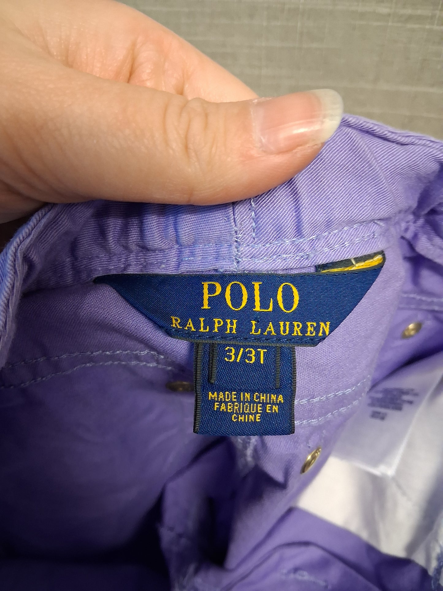 Polo Ralph Lauren Purple Chino Trousers Age 3 years