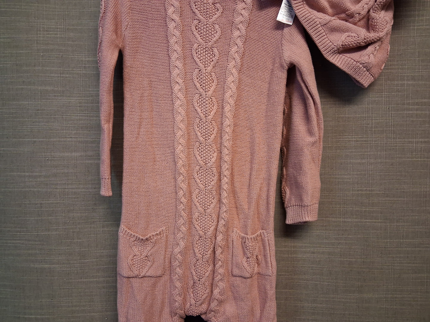 Next Pink Knitted Romper With Hat Age 18-24 Months New