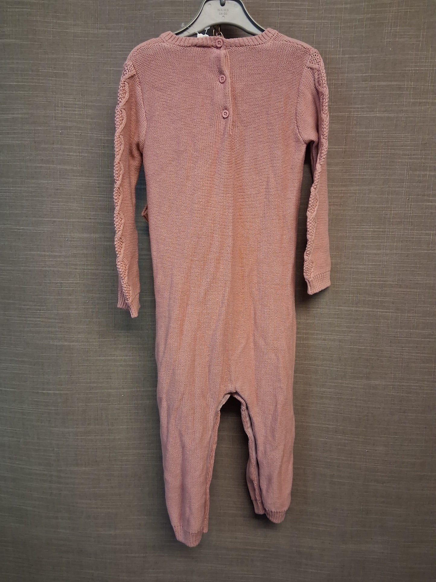 Next Pink Knitted Romper With Hat Age 18-24 Months New