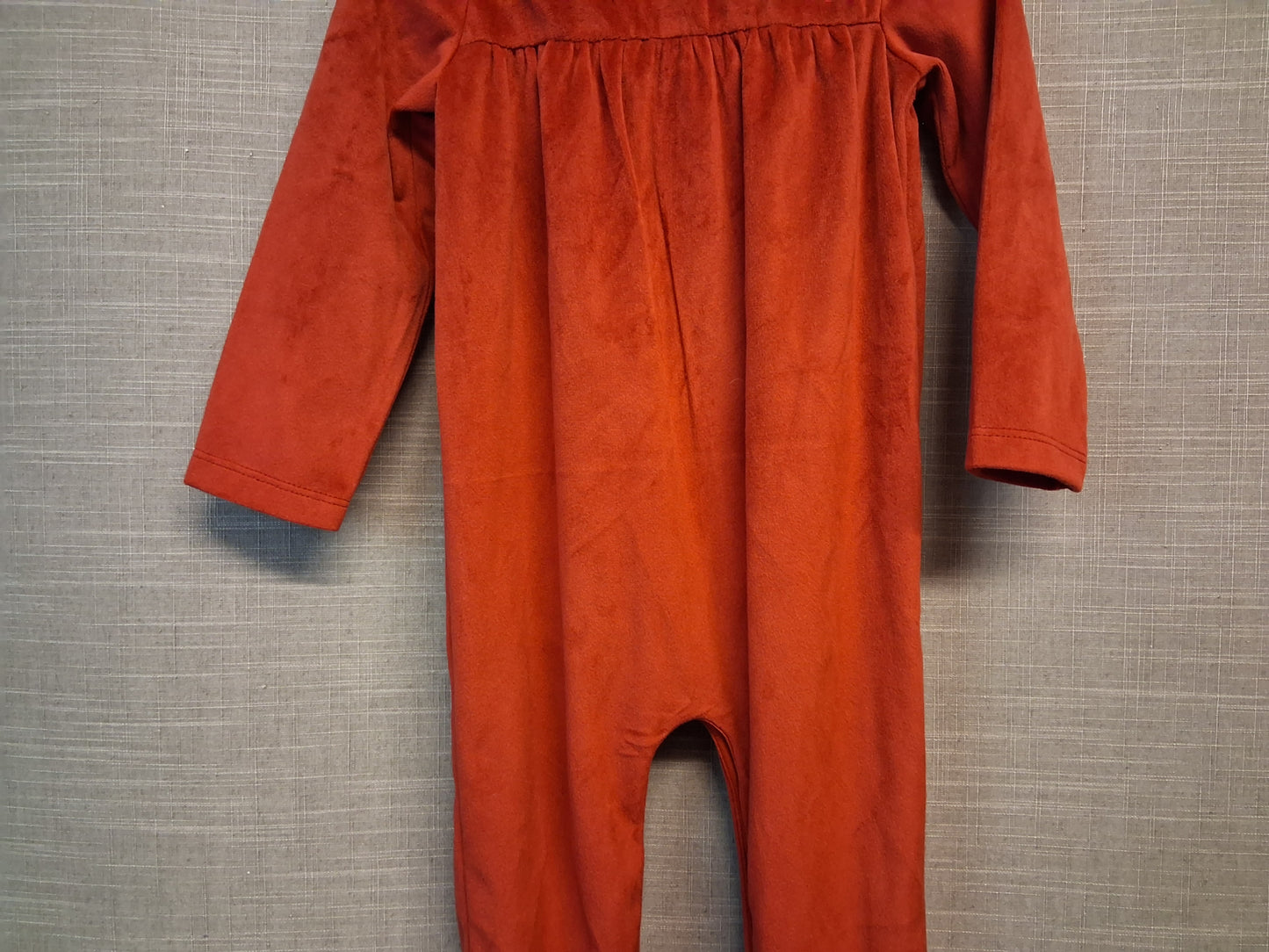 Billie Faiers George Velour Sleepsuit Red Age 18-24 Months New