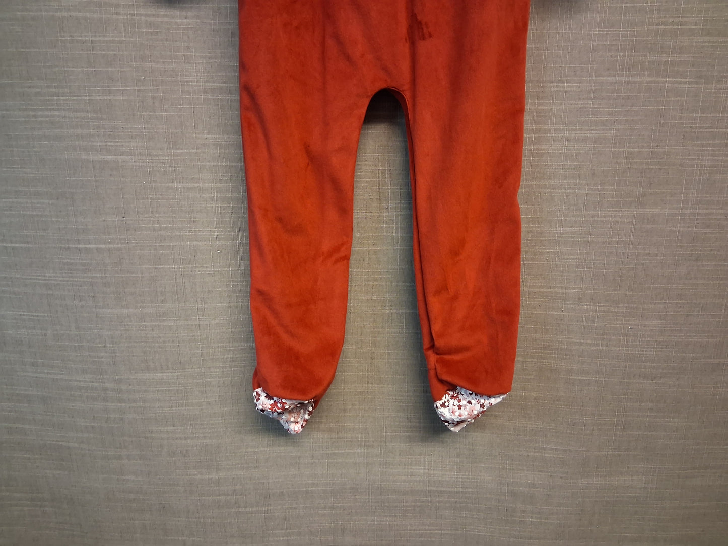 Billie Faiers George Velour Sleepsuit Red Age 18-24 Months New