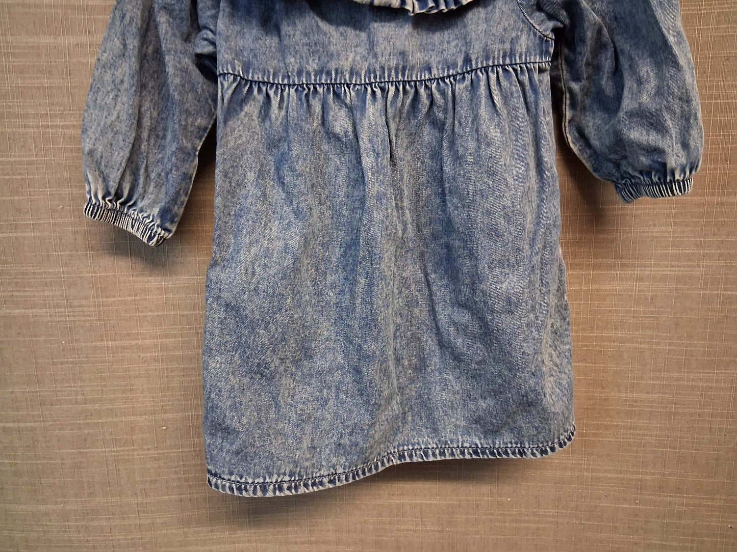 Next Girls Blue Denim Dress Age 3-6 Months