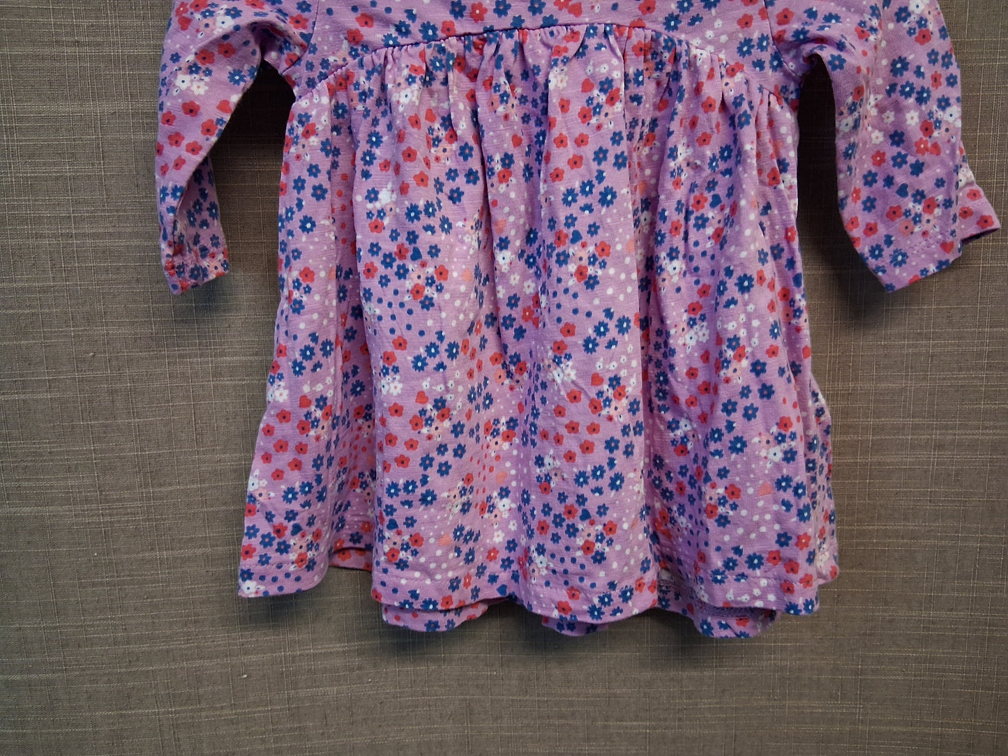 Blue Zoo Purple Floral Jersey Dress Age 0-3 Months