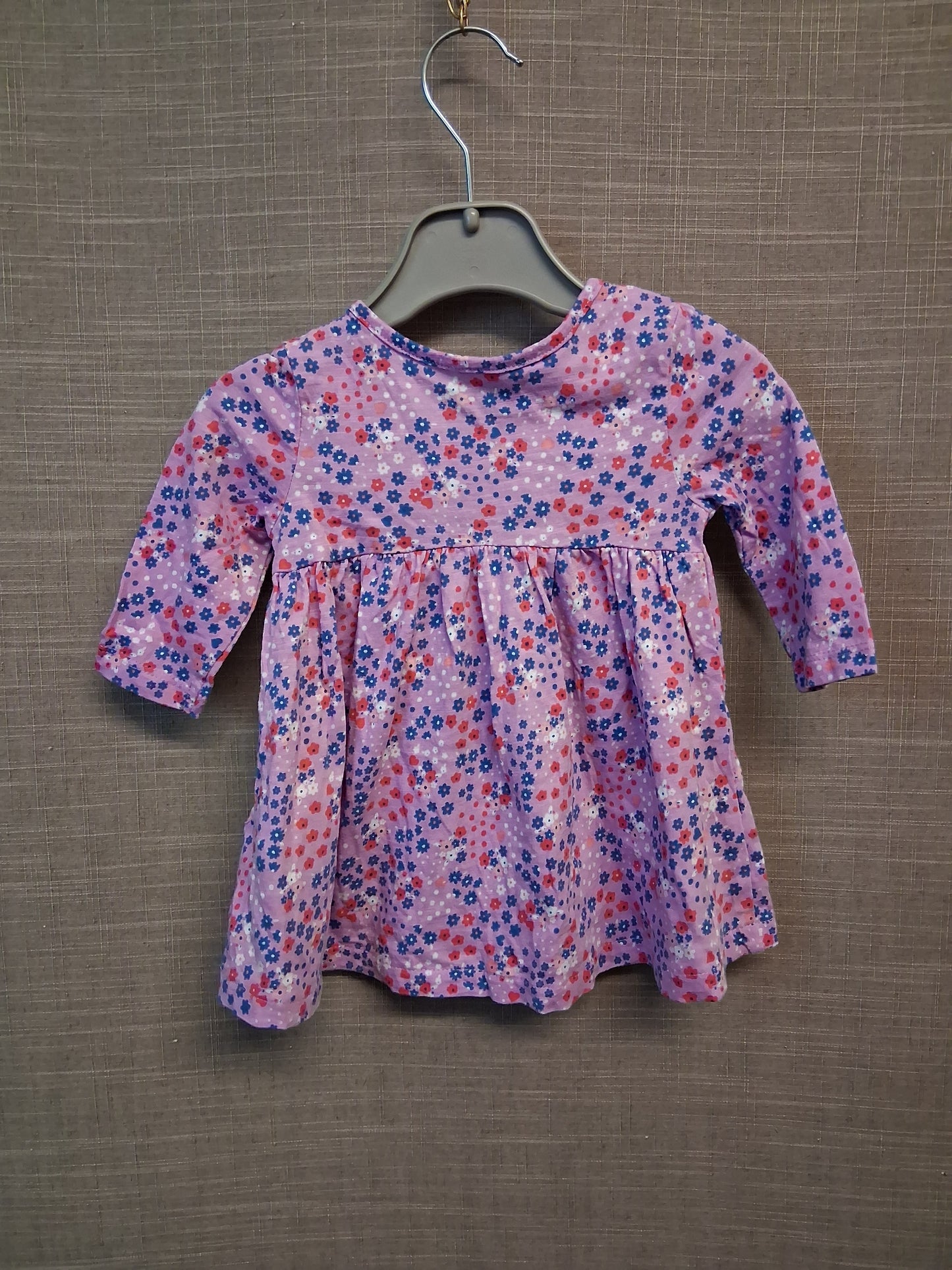 Blue Zoo Purple Floral Jersey Dress Age 0-3 Months
