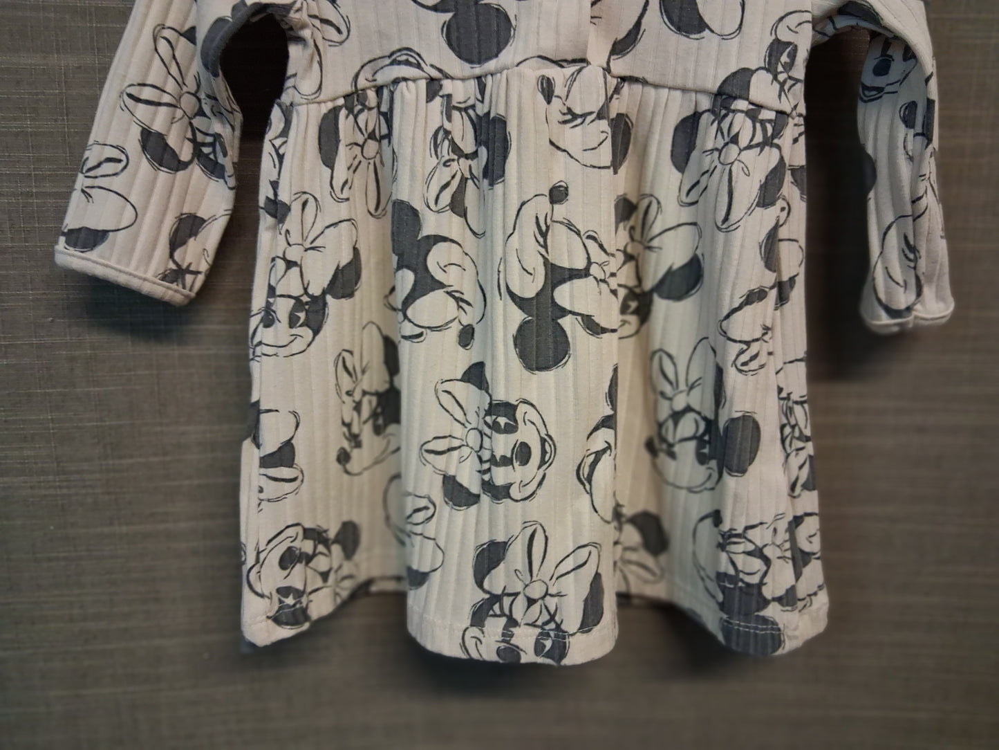 George Disney Girls Minnie Mouse Jersey Dress Beige Age 3-6 Months