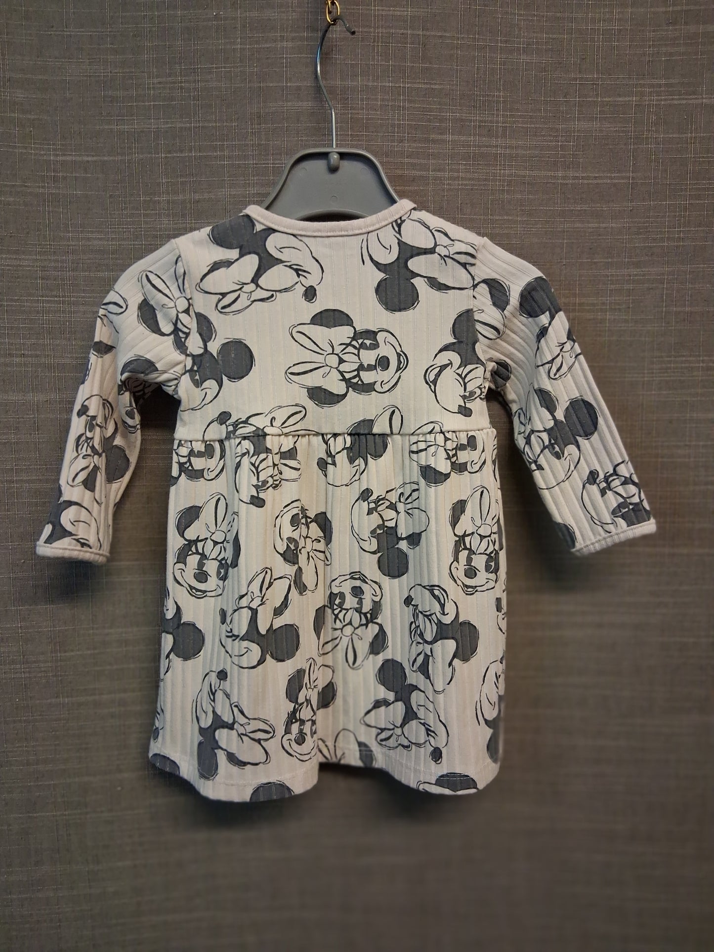 George Disney Girls Minnie Mouse Jersey Dress Beige Age 3-6 Months