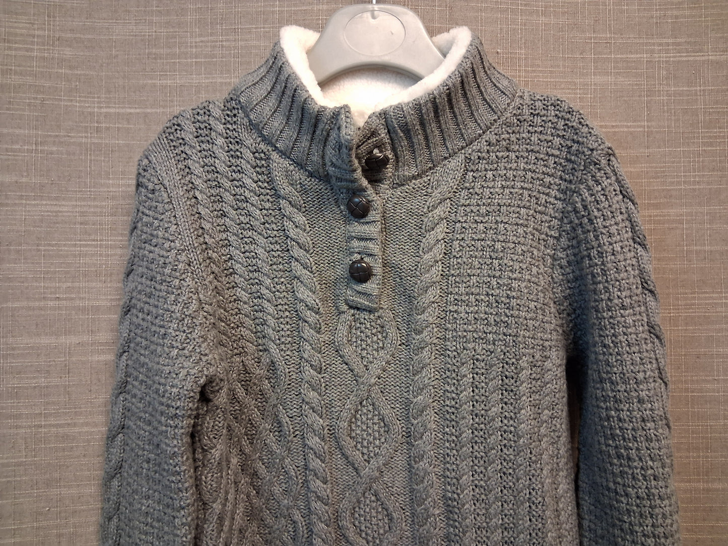Jarvis Archer Grey Chunky Knit Jumper Age 4-5 Years