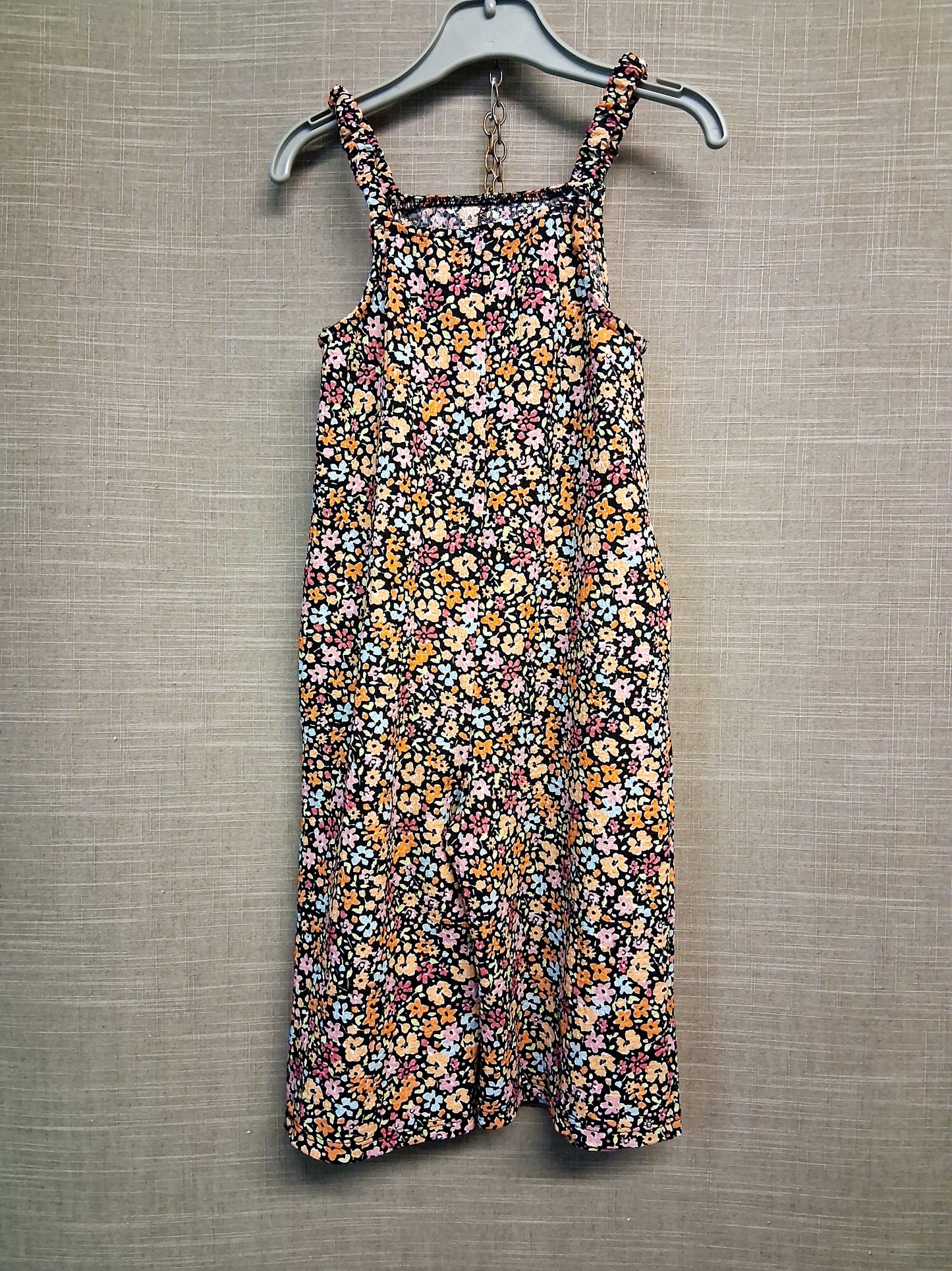 Primark Jumpsuit Black Floral Age 2-3 Years Lightweight