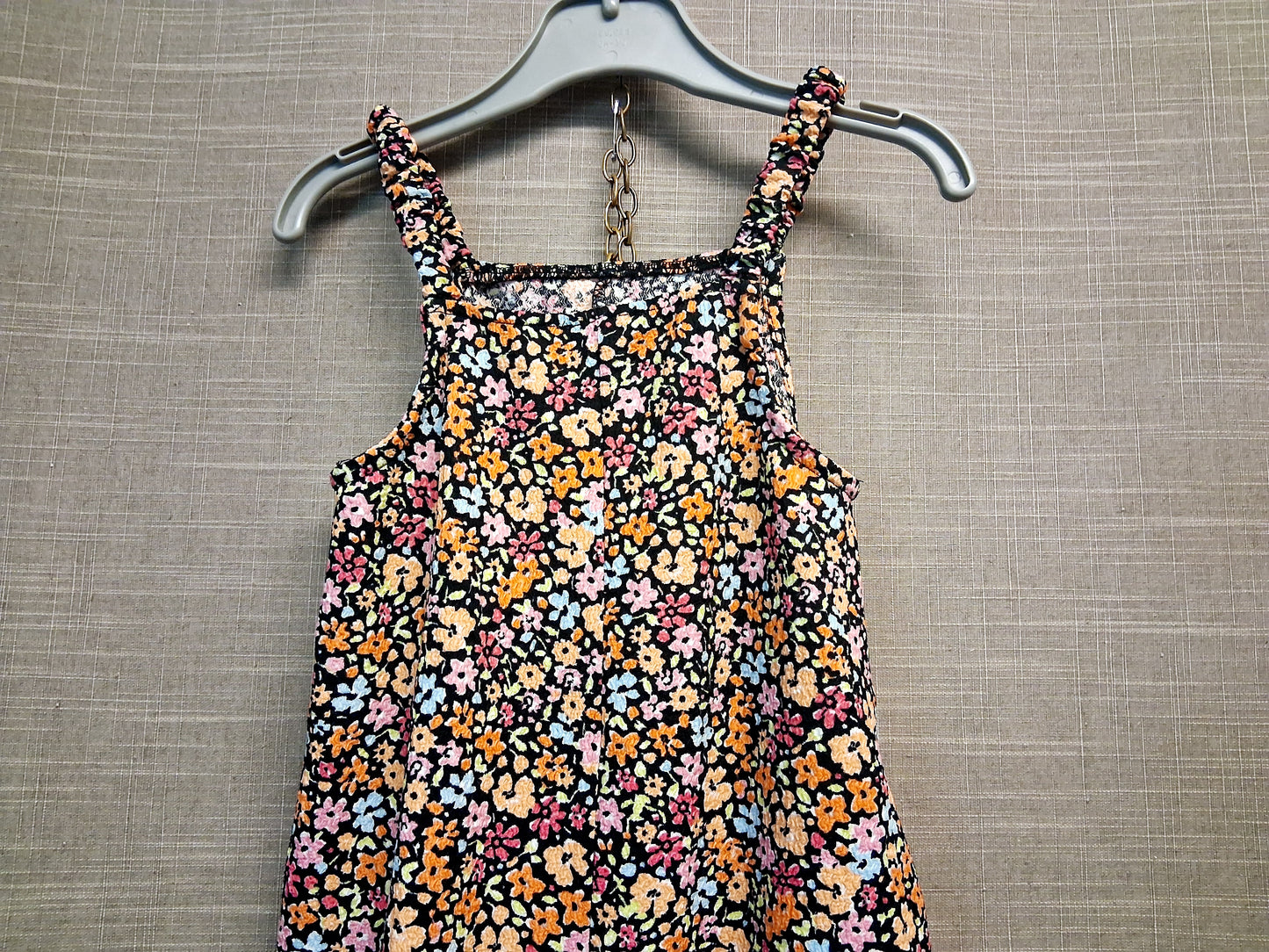 Primark Jumpsuit Black Floral Age 2-3 Years Lightweight