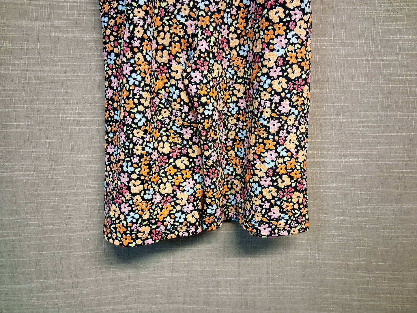 Primark Jumpsuit Black Floral Age 2-3 Years Lightweight