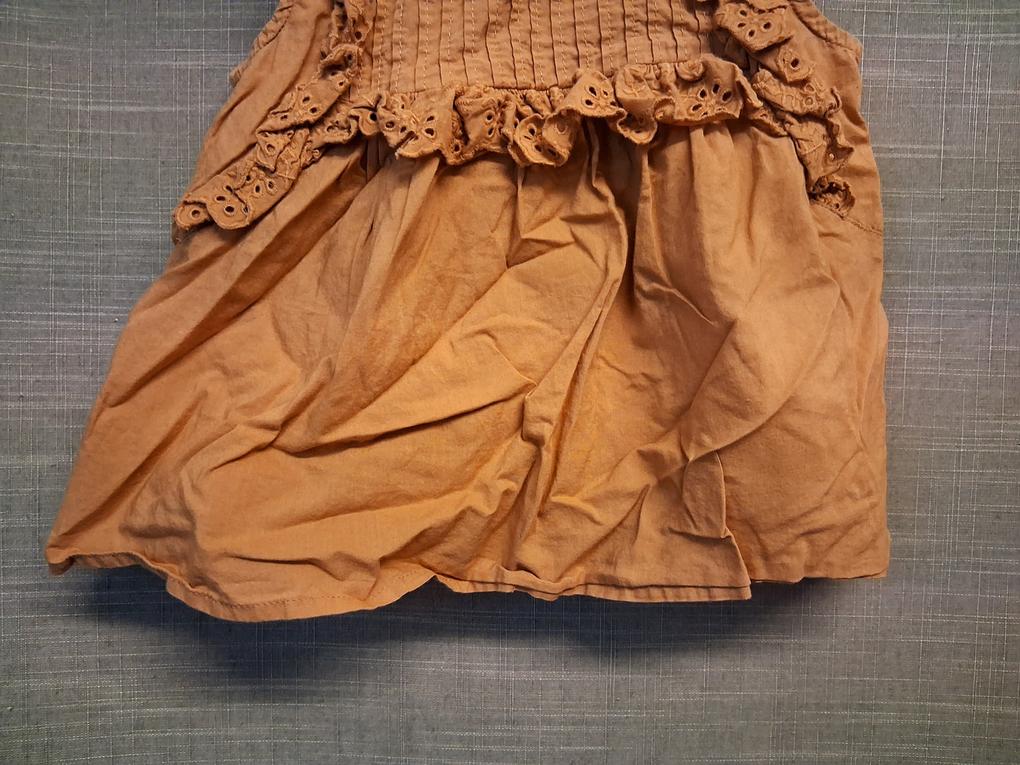 Next Sleeveless T-Shirt Terracotta Frill Age 3-4 Years