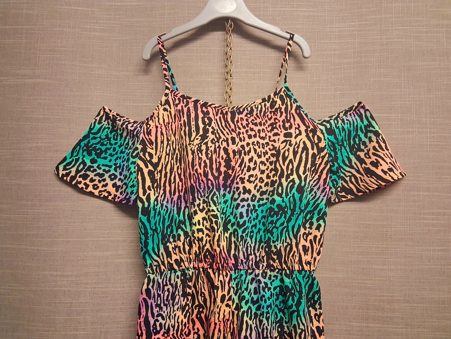 Matalan Girls Playsuit Animal Print Multicolour Age 12 Years New