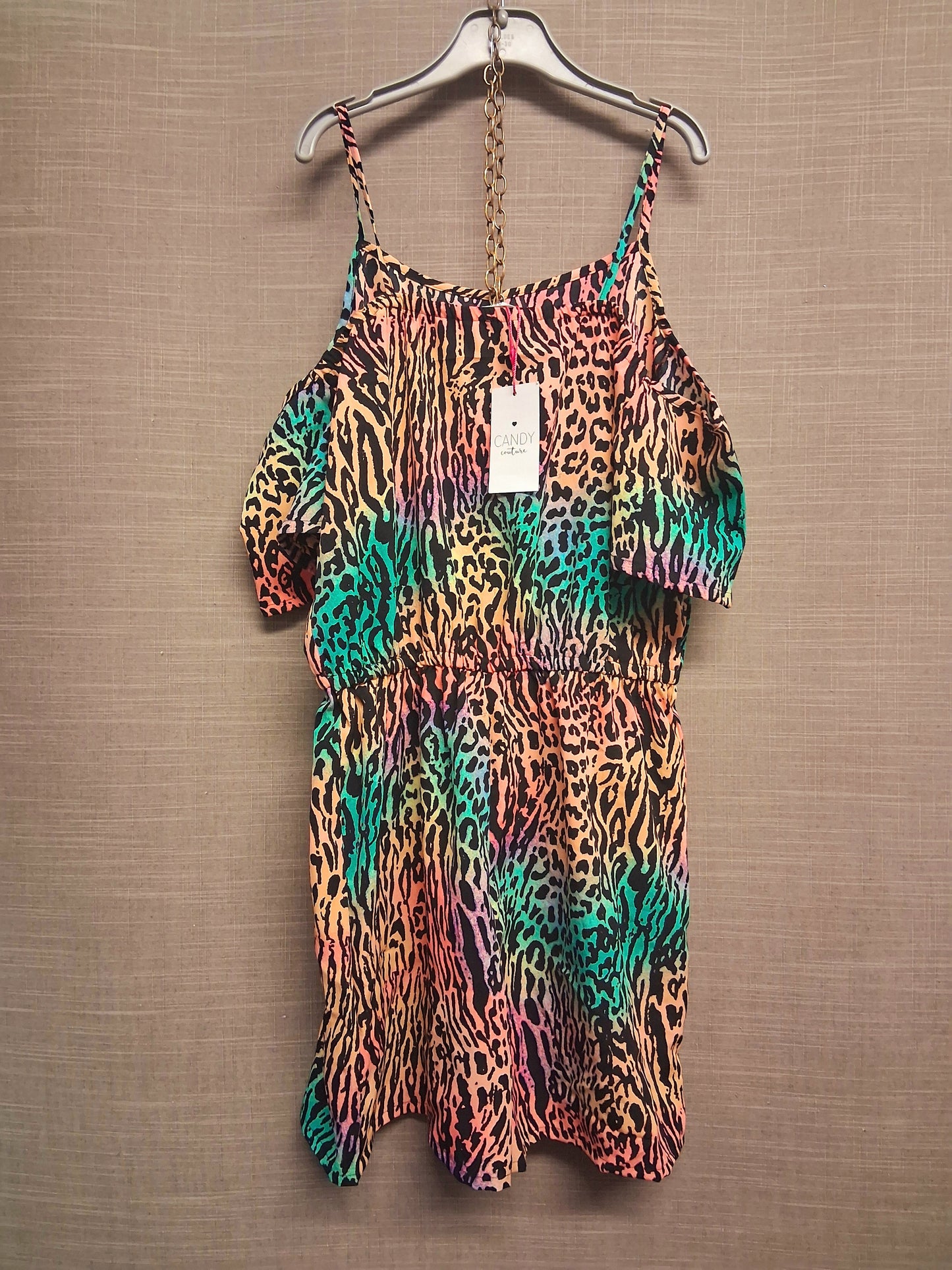 Matalan Girls Playsuit Animal Print Multicolour Age 12 Years New