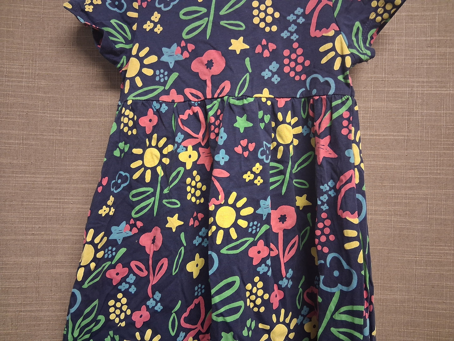 Studio Girls Blue Floral Jersey Dress Age 18-24 Months