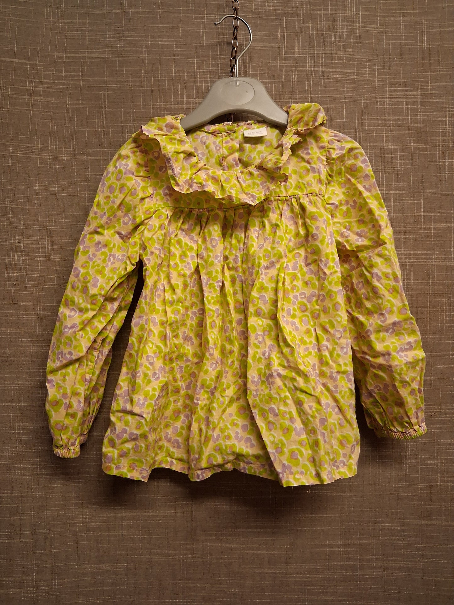 Next Girls Lime Green Blouse Lightweight Age 3-4 Years