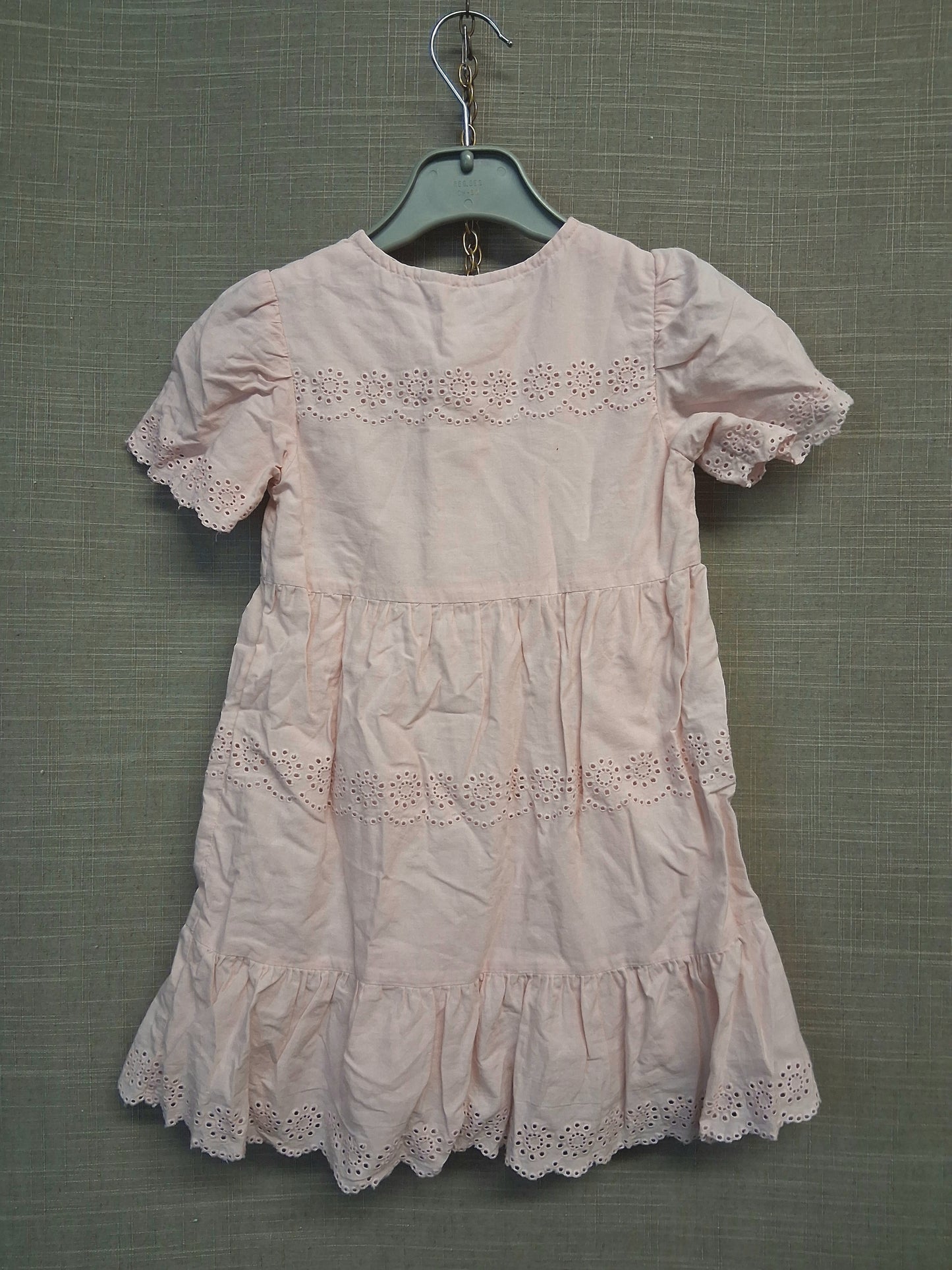 Primark Pink A Line Dress Age 18-24 Months Button Front