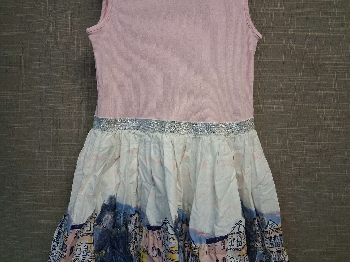 George Girls Sleeveless Dress Pink Multicolour Age 10-11 Years