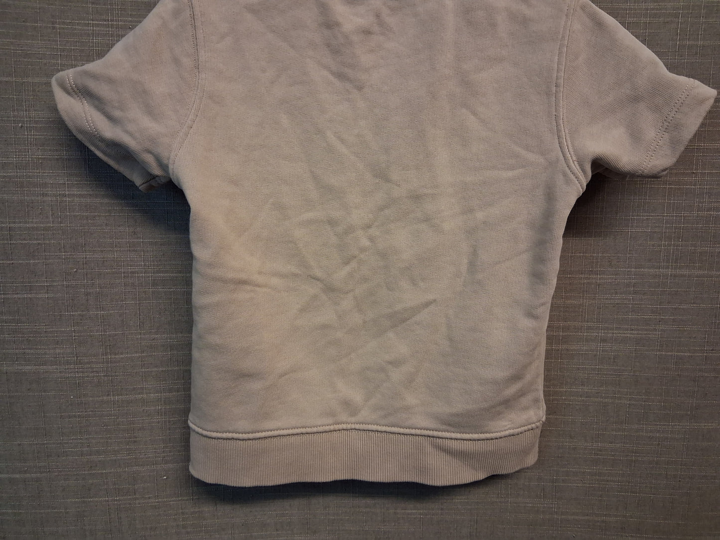 Next Boys Beige Short Sleeve Jersey Sweater Age 18-24 Months