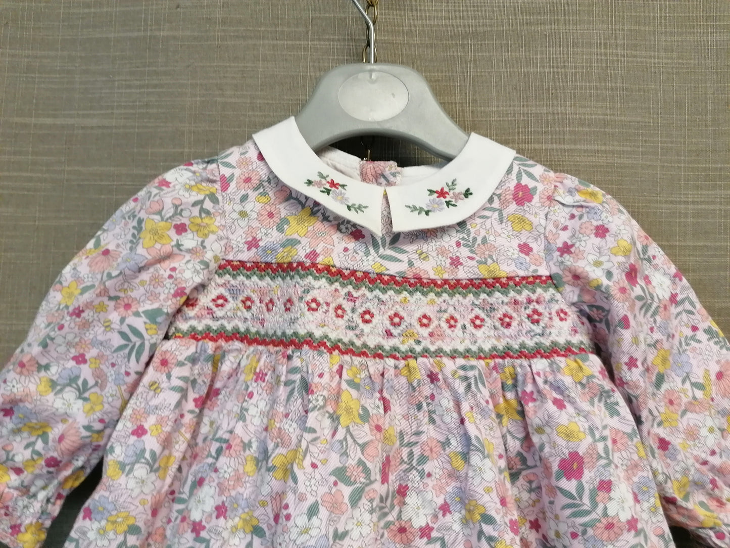 Nutmeg Dress Set Pink Floral Age 0-3 Months