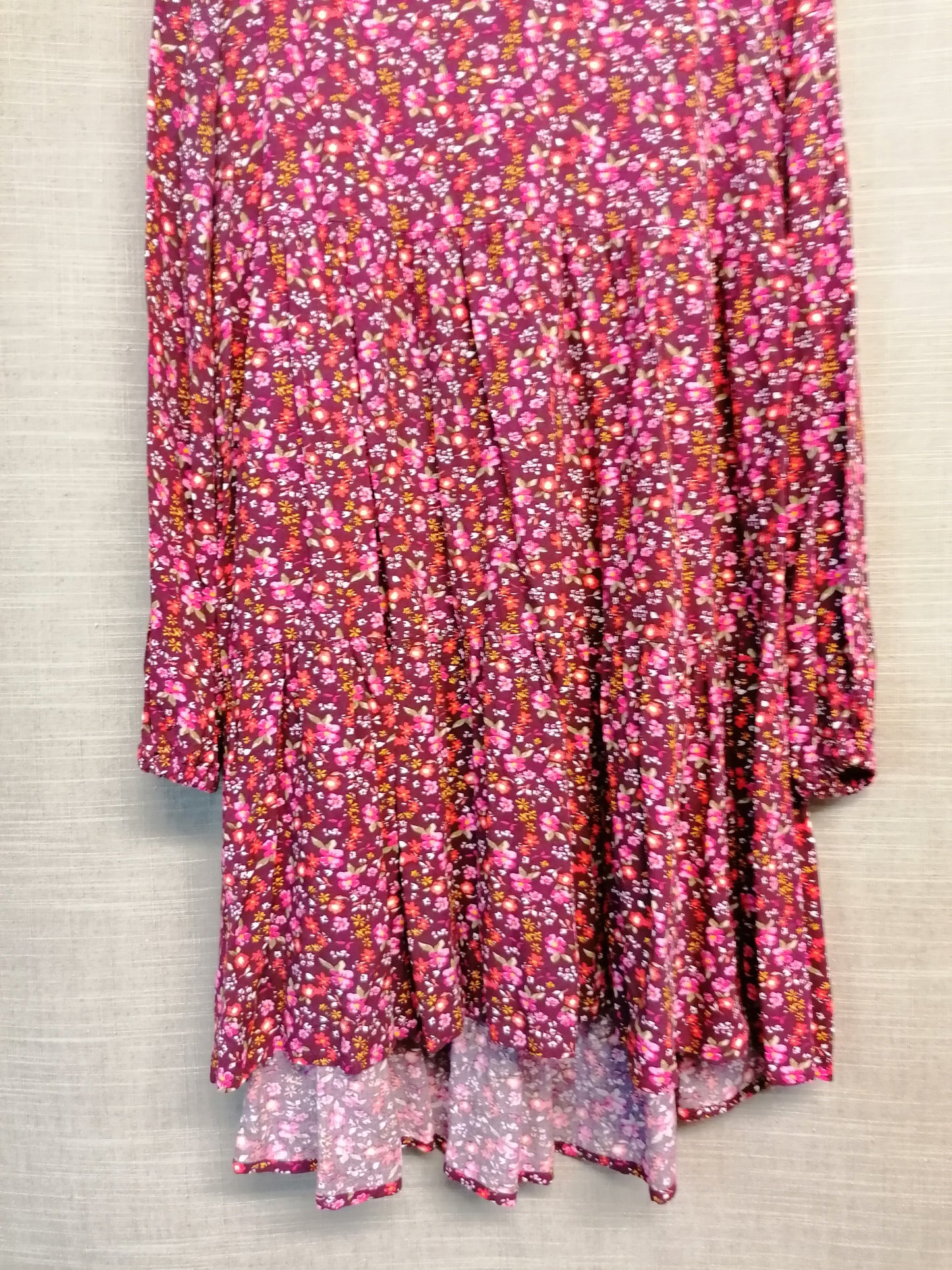 Next Pink Floral Long Sleeve Dress Age 12 Years