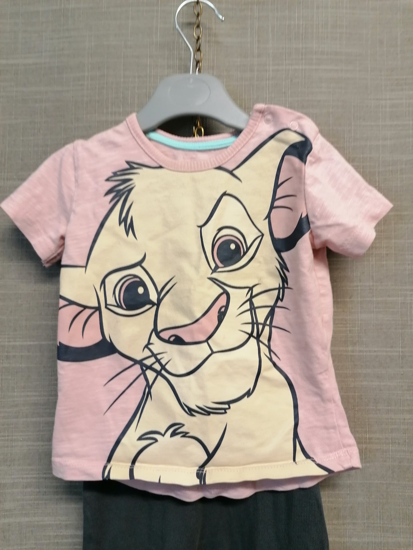Disney George Lion King 2 Piece Outfit 12-18 Months