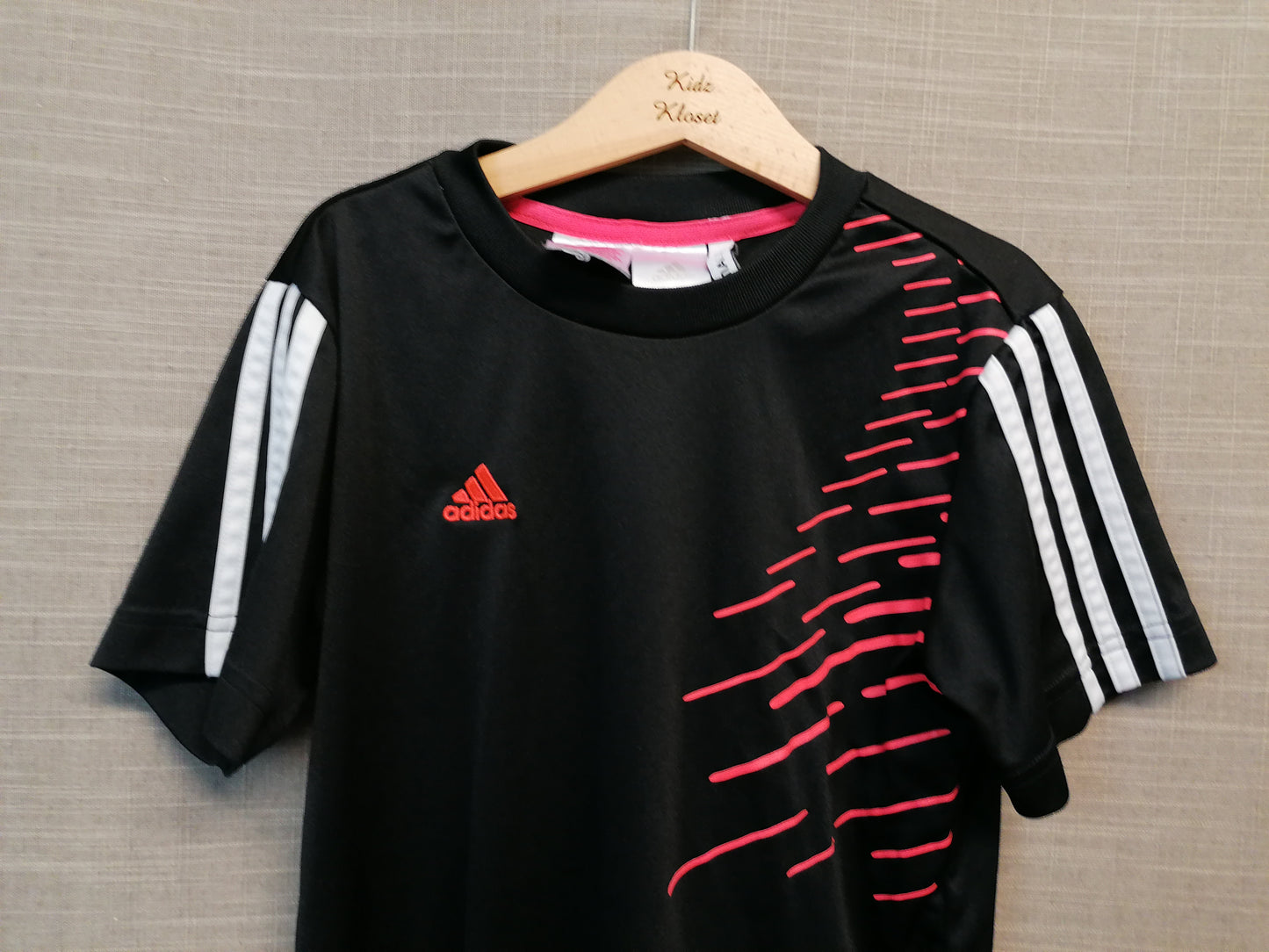 Adidas Boys Black Sportswear T-Shirt Age 11-12 years