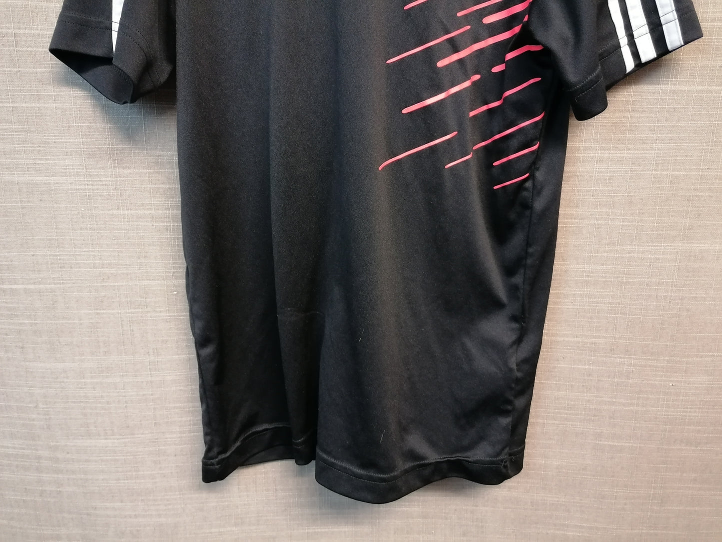 Adidas Boys Black Sportswear T-Shirt Age 11-12 years