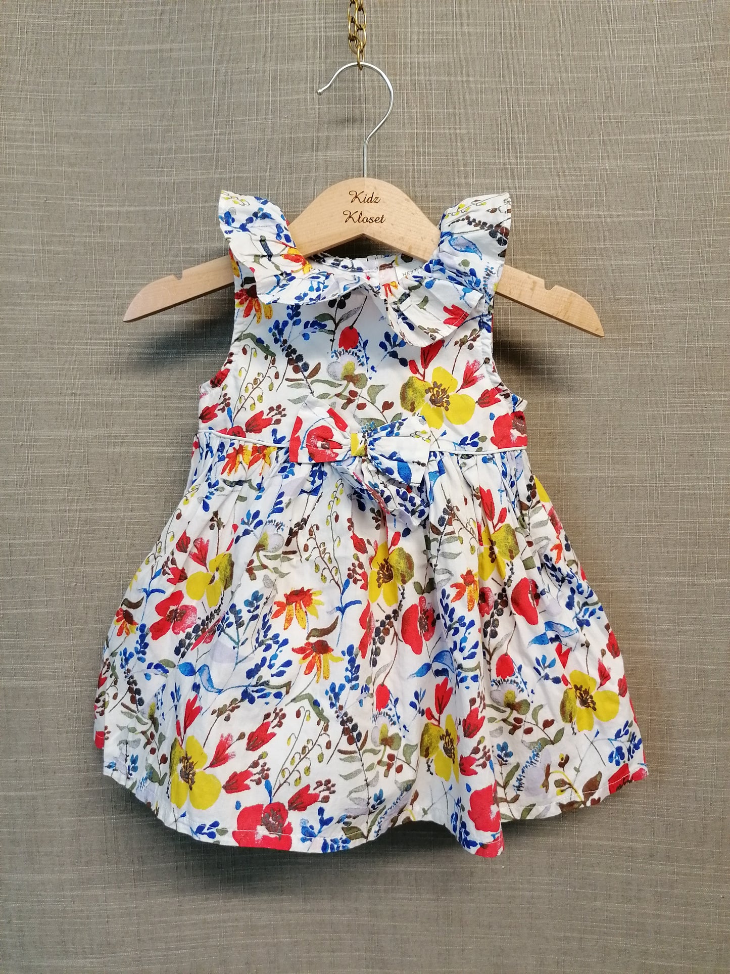 Next Girls Floral Party Dress Age 3-6 mths New