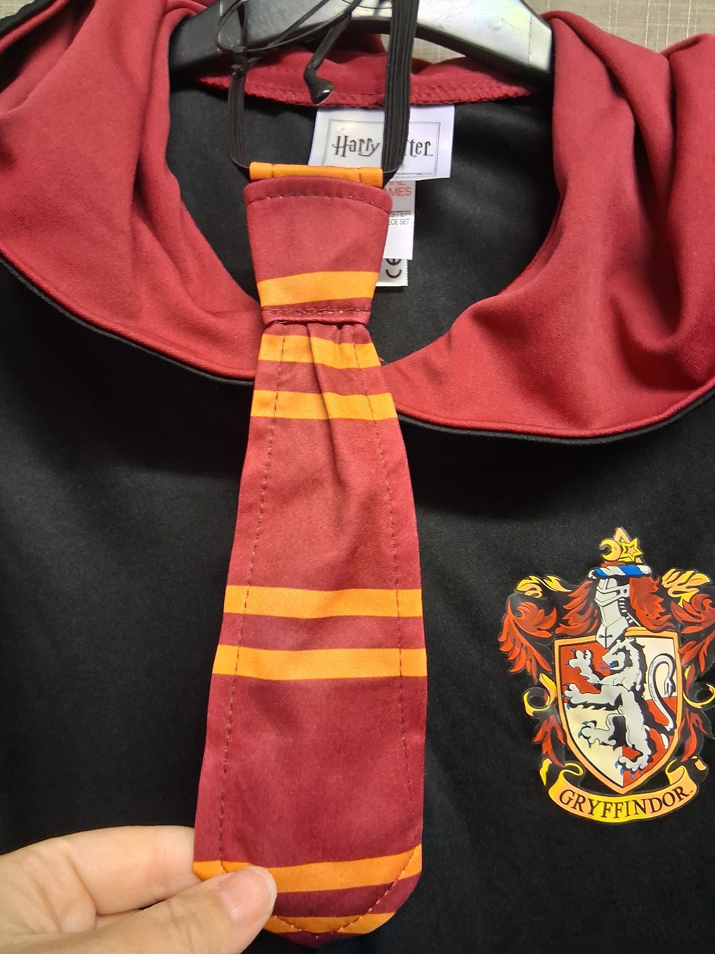 Harry Potter Gryffindor Cape With Glasses and Tie Black Age 7-8 Years