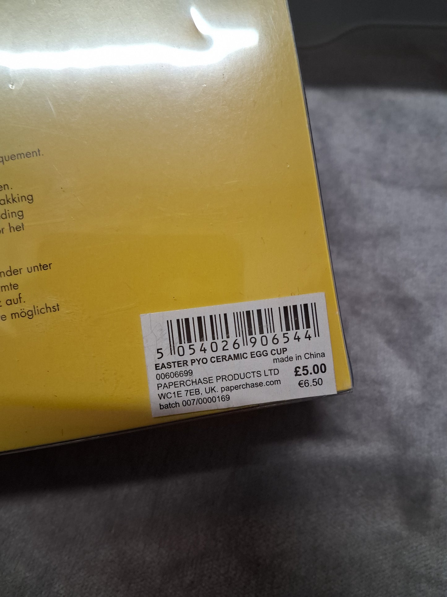 Paperchase Easter Paint Your Own Bunny Egg Cup