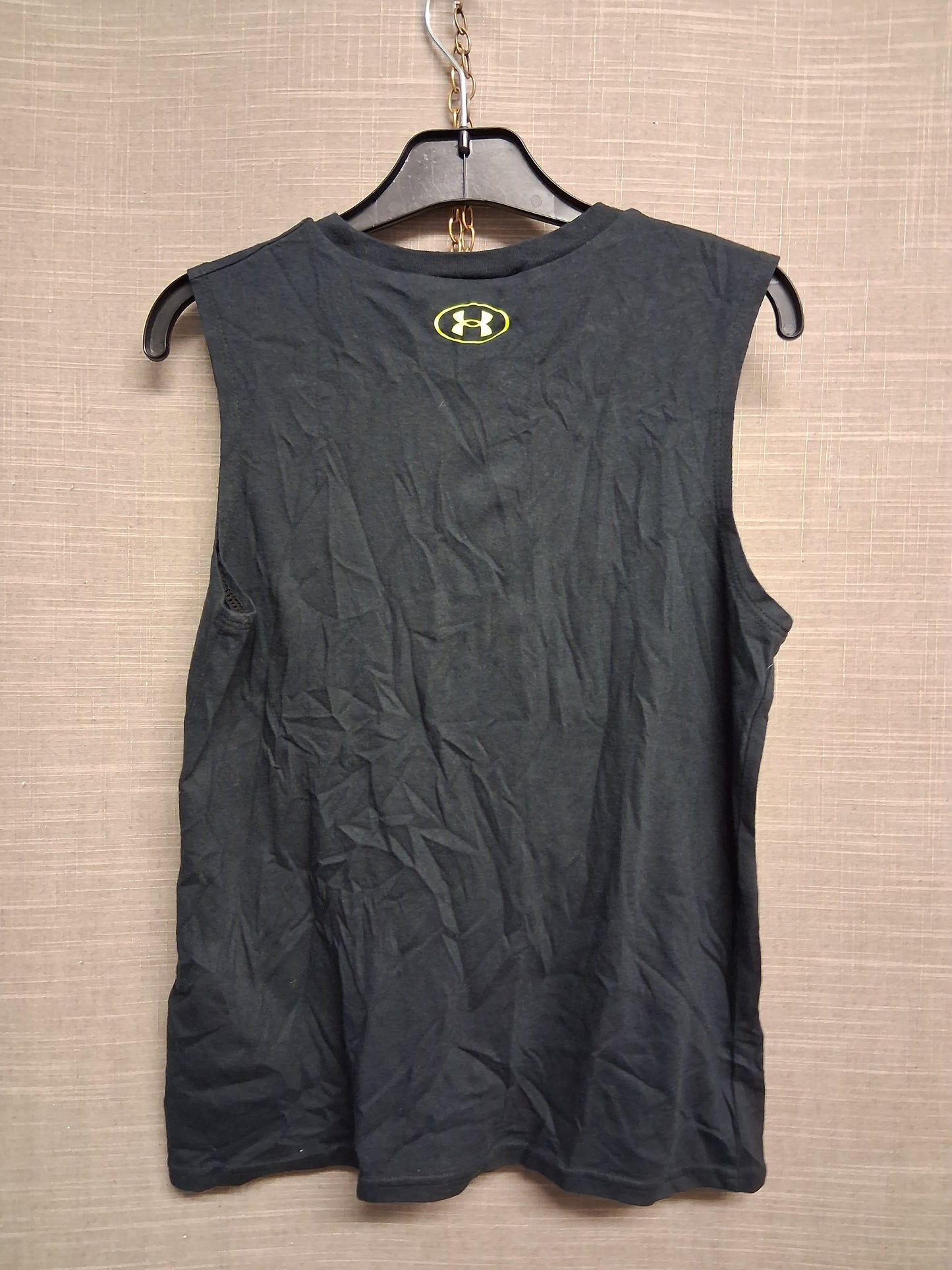 Under Armour Black Sleeveless Tank Vest Top Age Youth Medium 8-10 Years