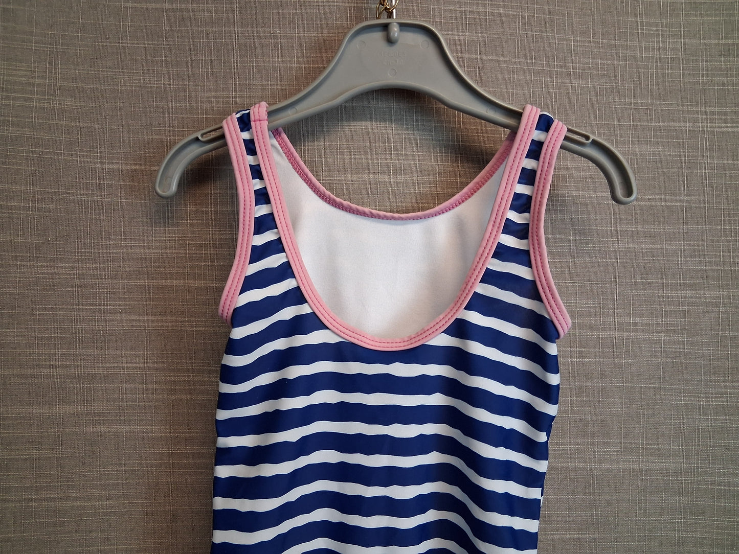 Paw Patrol George Skye Swimsuit One Piece Blue White Striped Age 3-4 years