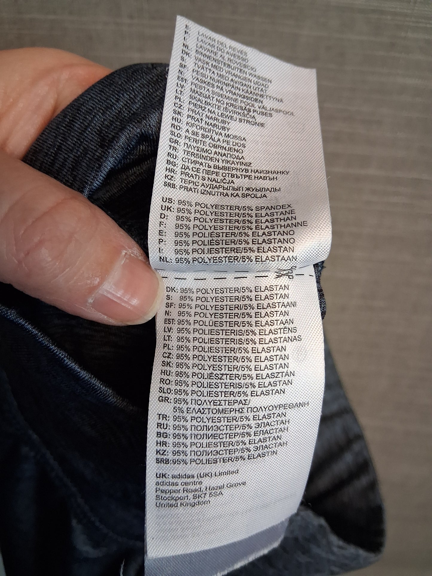 Reebok Girls Grey Leggings Age 14-15 Years