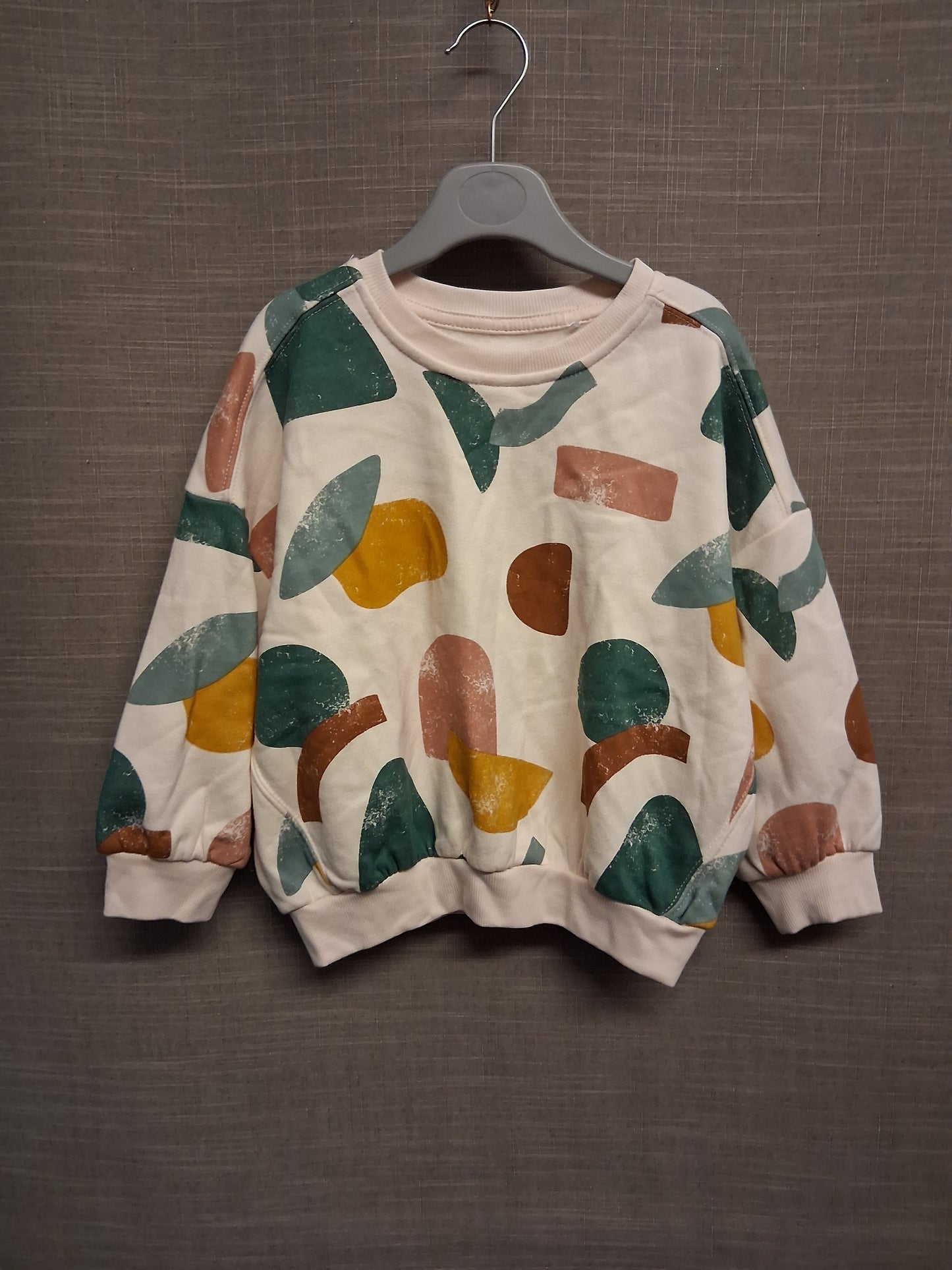 George Boys Beige Shape Print Sweater Age 3-4 Years