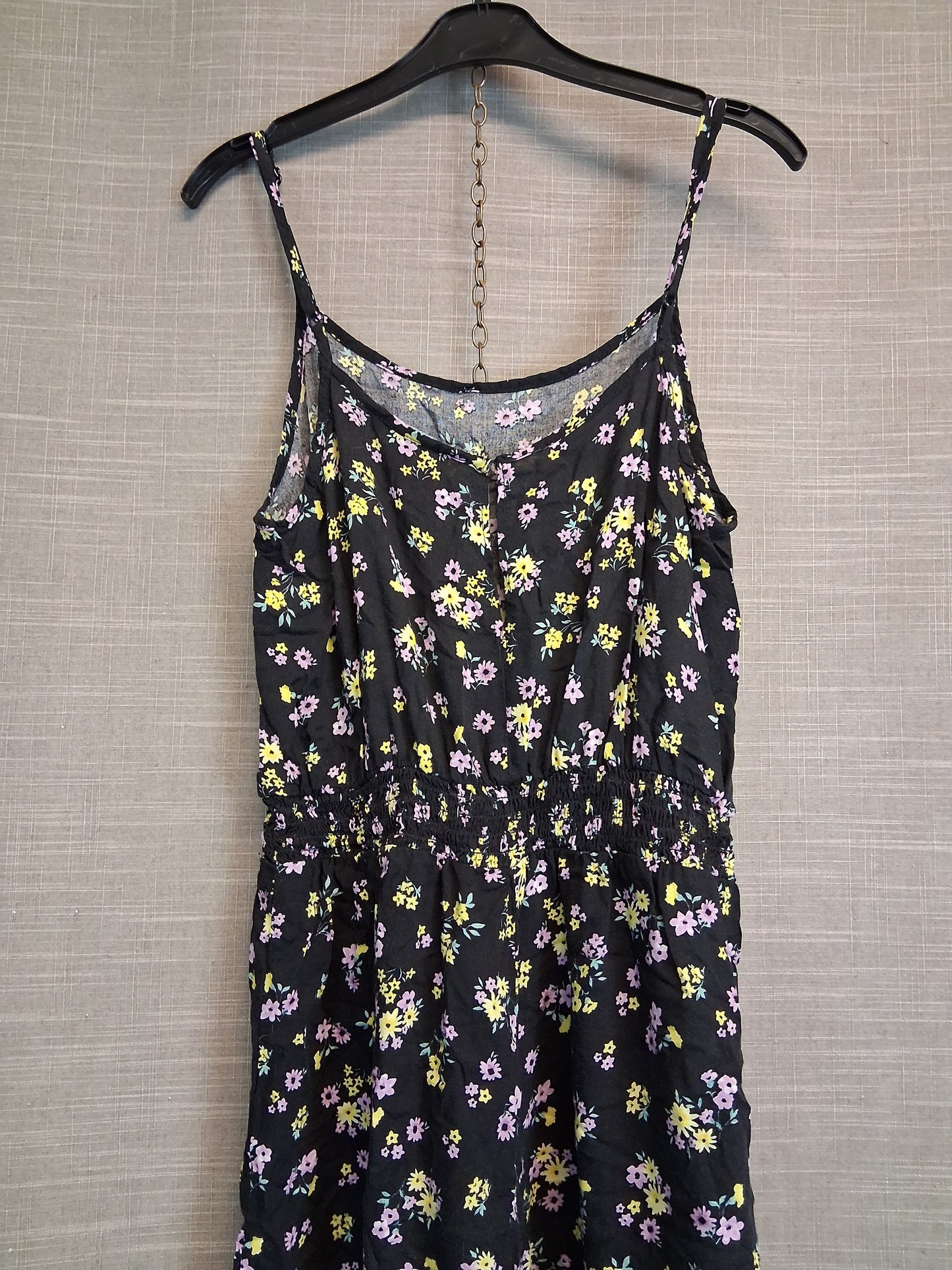 New Look Girls Black Floral Dress Age 13 Years