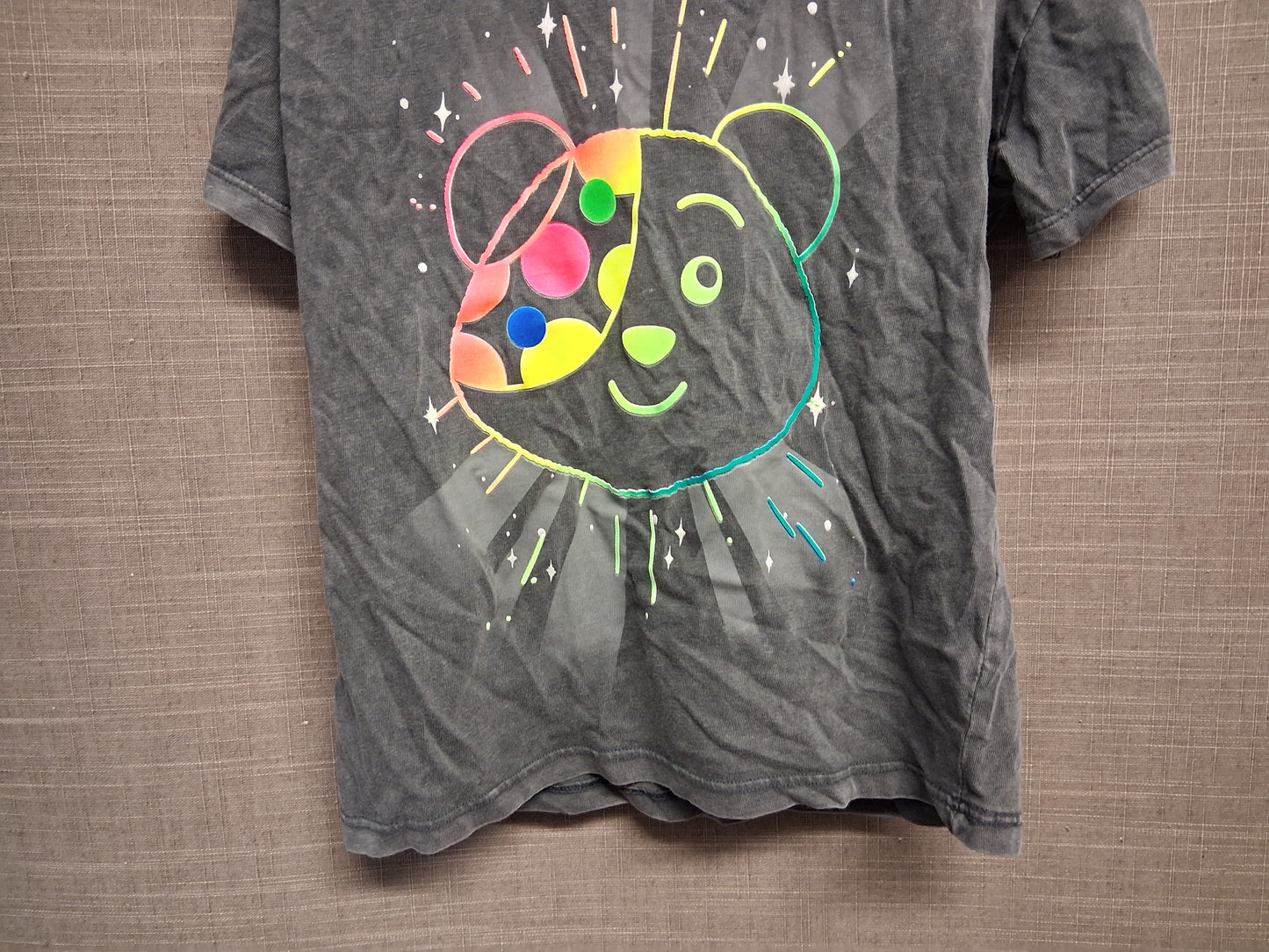 George Unisex "Pudsey Rocks" Grey Short Sleeve T-Shirt Age 4-5 Years
