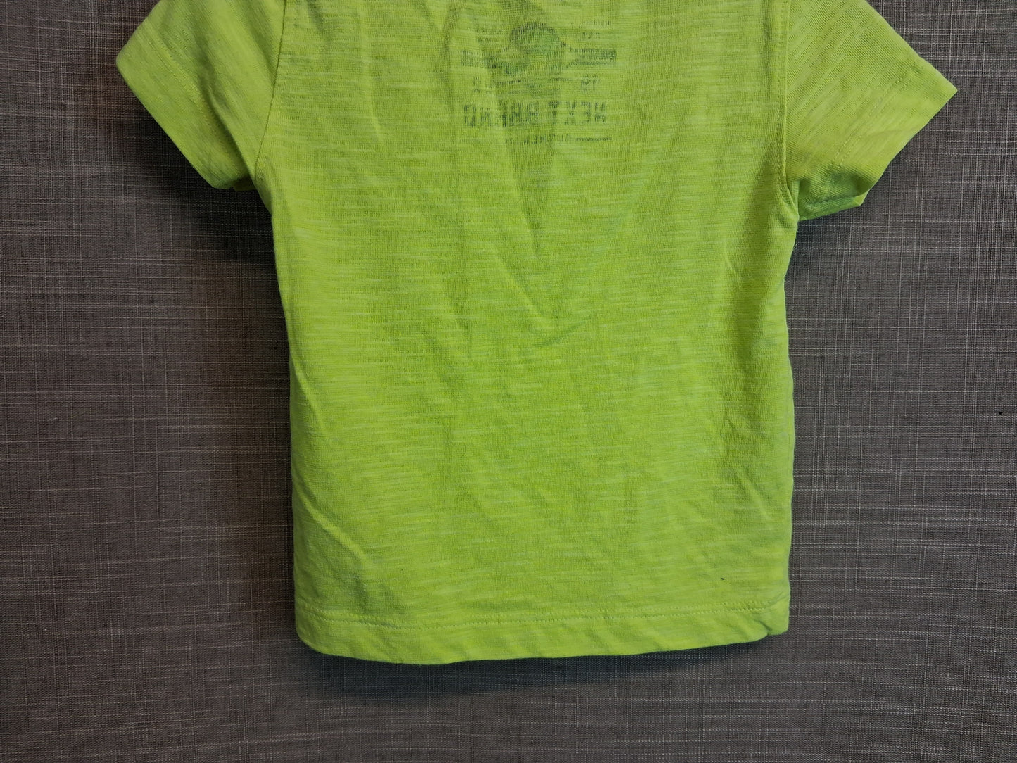Next Boys Neon Yellow Short Sleeve T-Shirt Age 3-6 Months