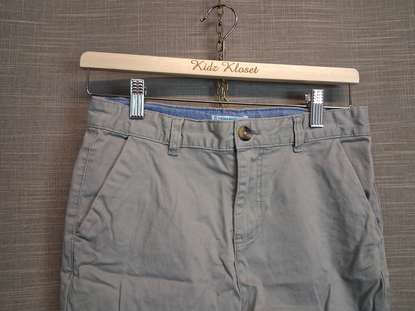 Primark Boys Grey Shorts Age 12-13 Years 100% Cotton