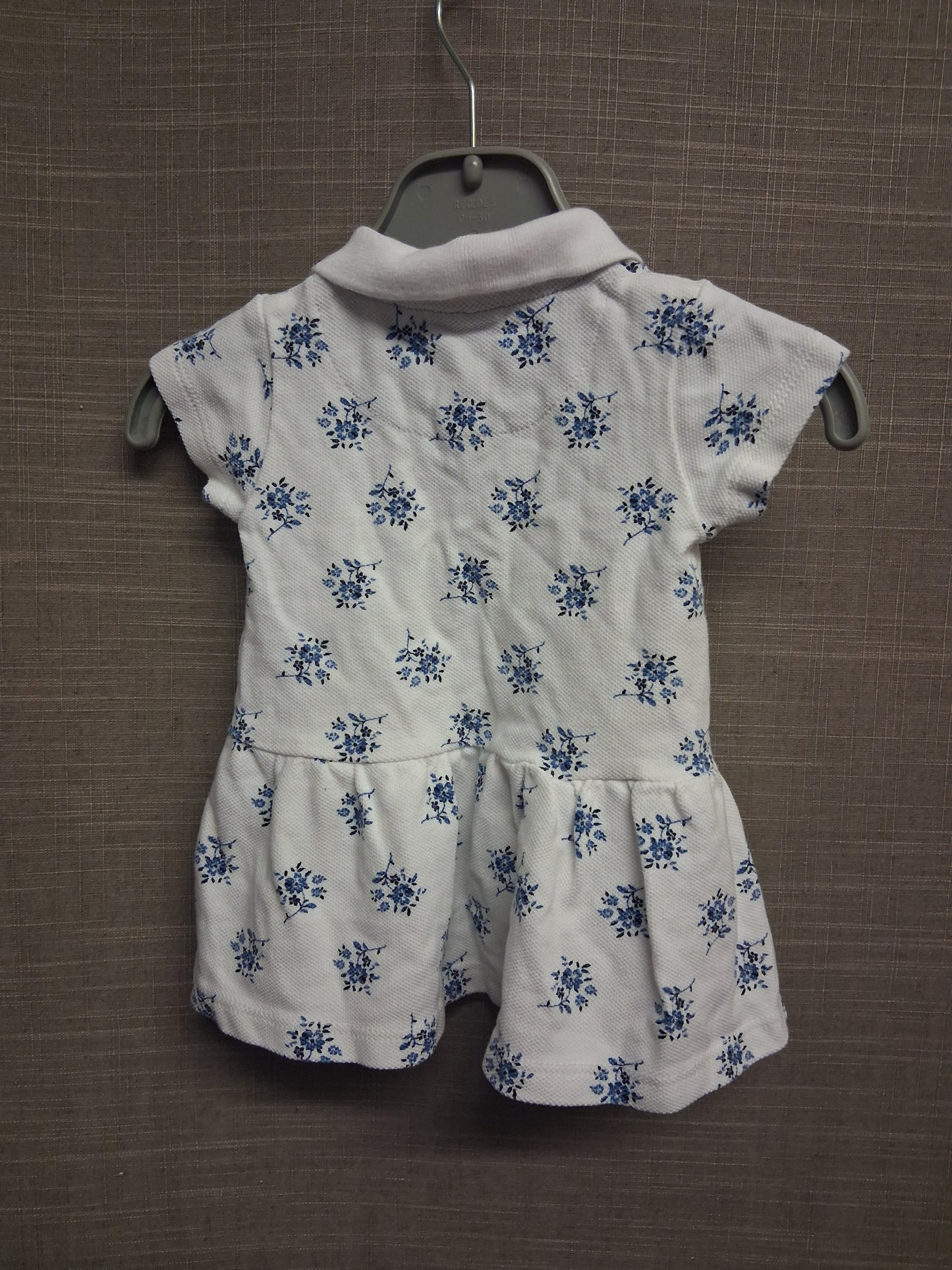 Jasper Conran Girls T-Shirt Dress White Floral Age 0-3 Months
