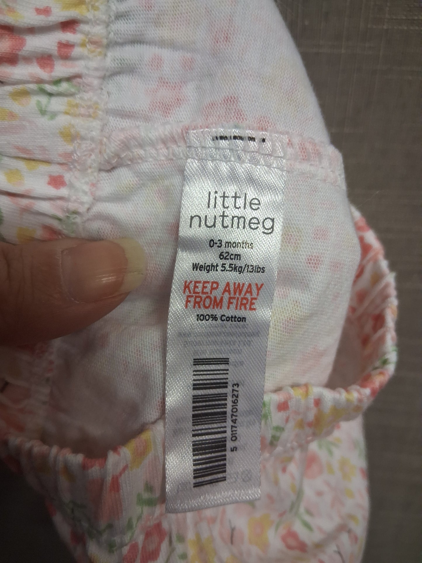 Nutmeg Girls White Pink Butterfly Outfit 2 Piece T-Shirt & Leggings Age 0-3 Months New