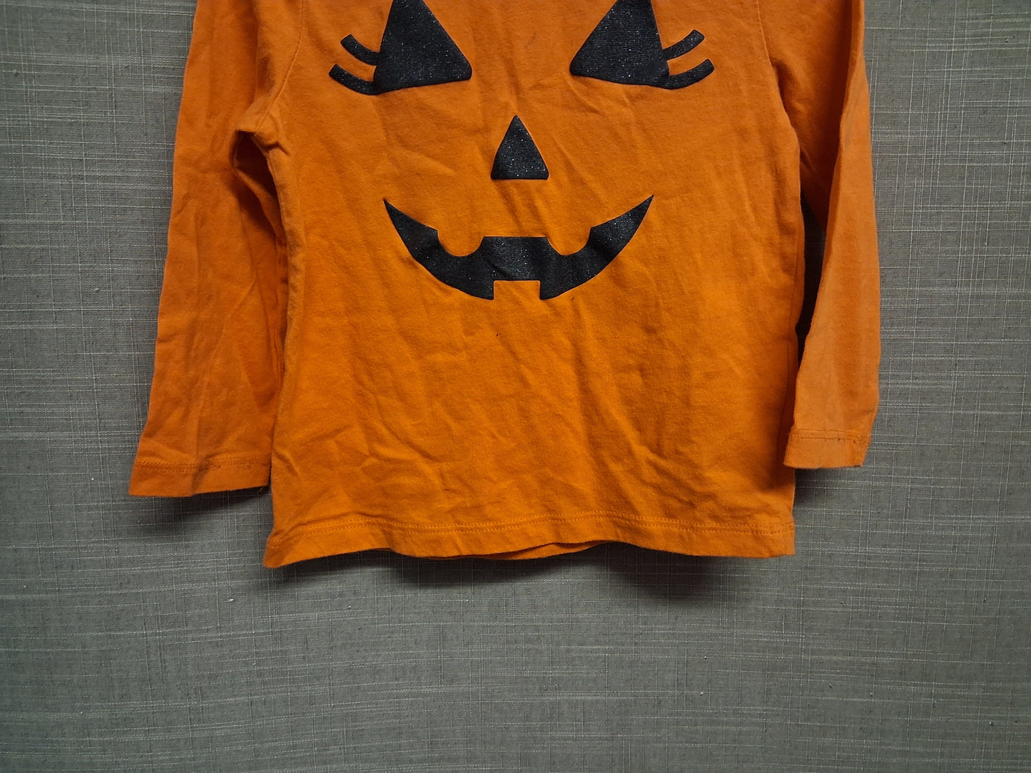 F&F Halloween Theme Orange Long Sleeve T-Shirt Age 18-24 Months