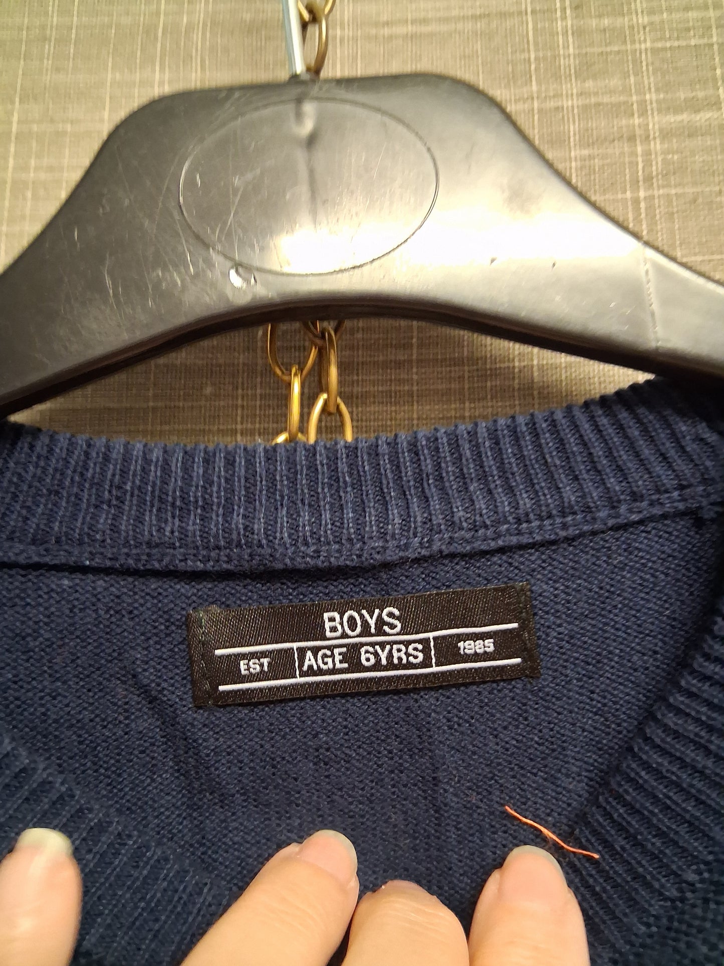 Matalan Boys Blue Knitted Sweater Age 6 Years