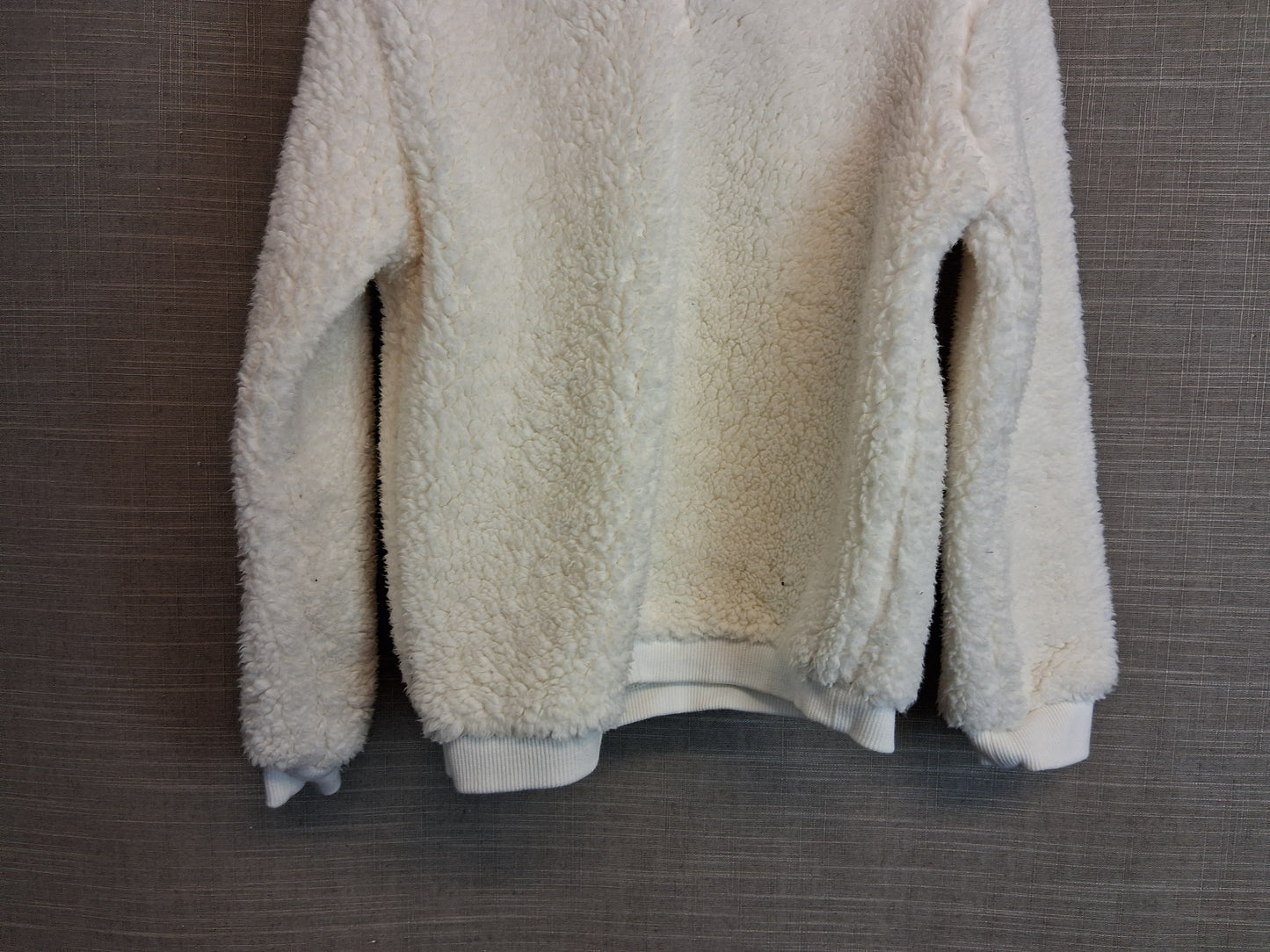 Marks & Spencer Girls Cream Plush Hoodie Age 5-6 Years