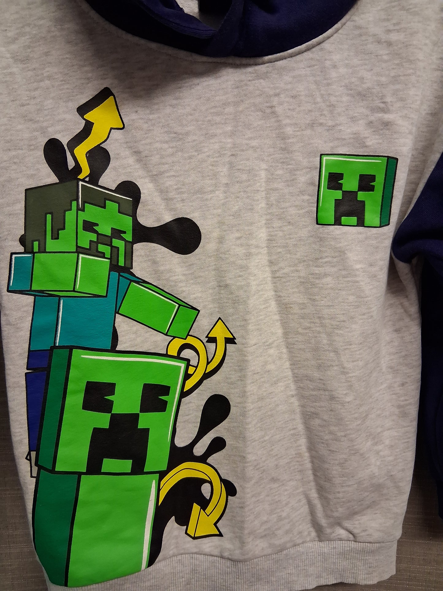 TU Minecraft Hoodie Multicolour Long Sleeve Age 6 Years