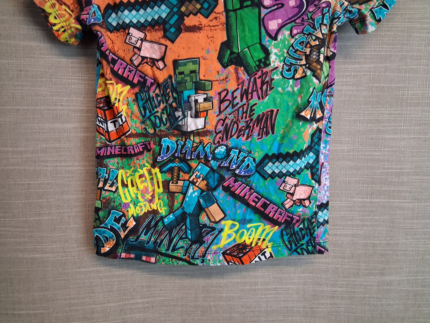 Next Minecraft Boys T-Shirt Multicolour Age 8-9 Years