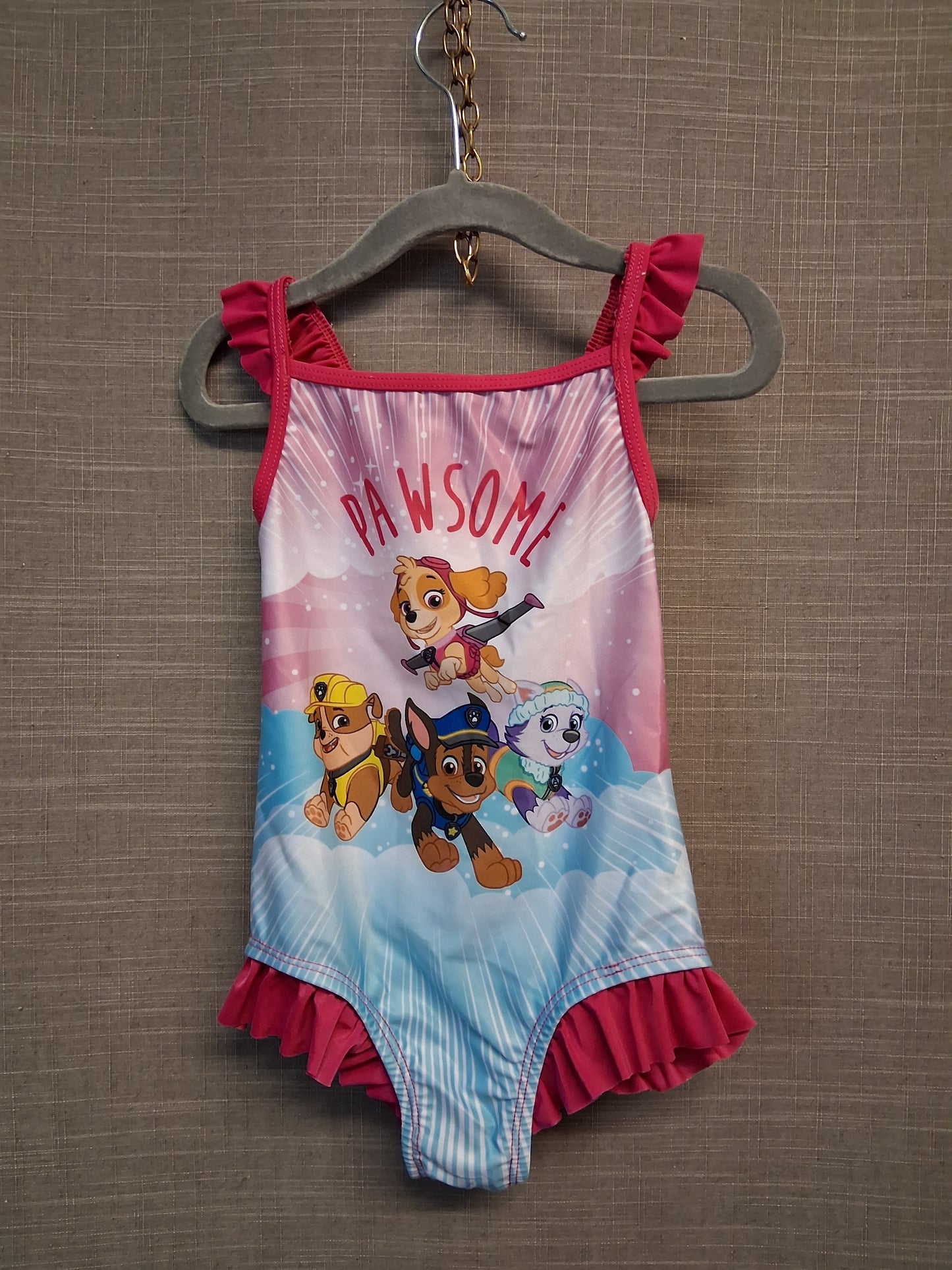 Character World Paw Patrol Girls Swimsuit One Piece Age 4 Years