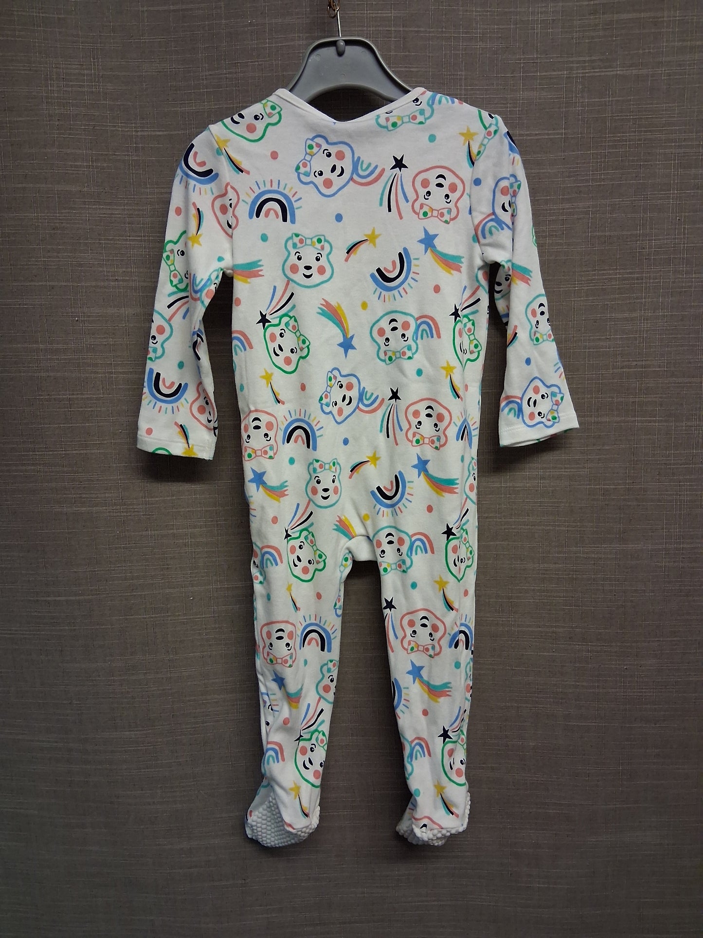 George Girls "Pudsey" Children in Need Blush Sleepsuit Romper Age 9-12 Months New