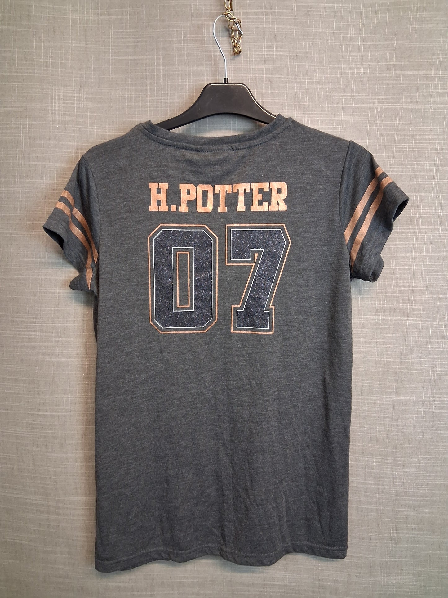 Harry Potter Primark T-Shirt Short Sleeve Age 14-15 Years Grey