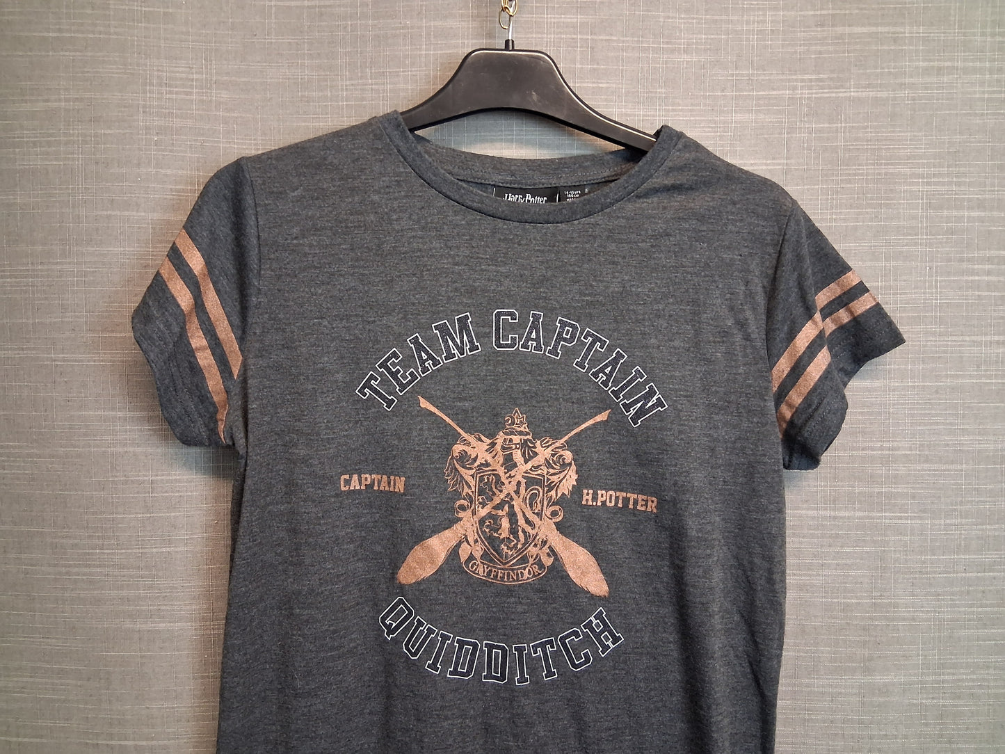 Harry Potter Primark T-Shirt Short Sleeve Age 14-15 Years Grey