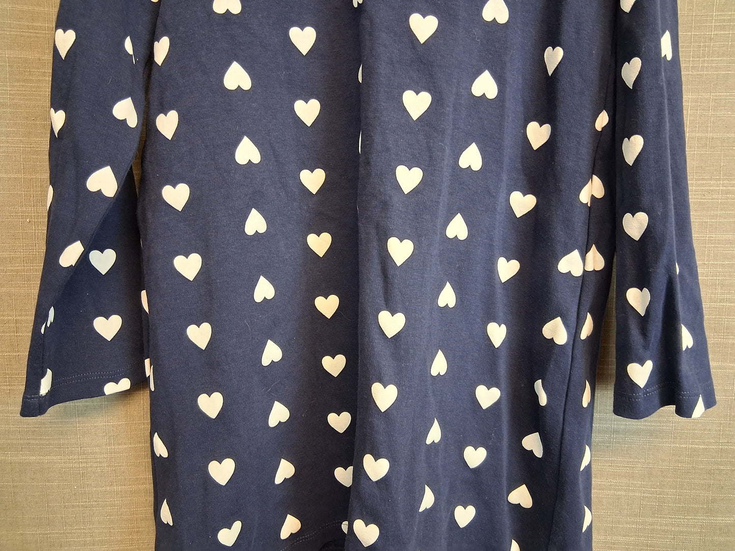 Nula Bug Girls Long Sleeve Love Heart Dress Age 6-7 Years Navy